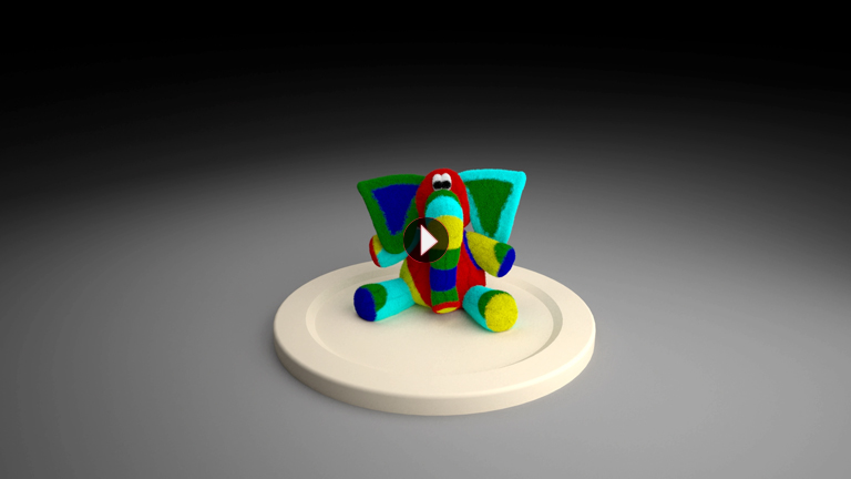 ToyAnim 3d elephant character toy