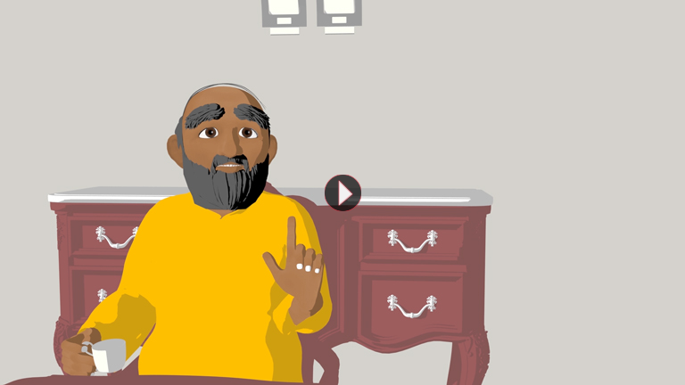 lodaku02 cartoony old man talking